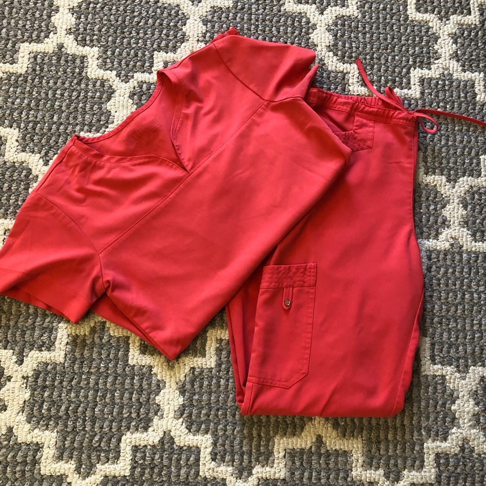 Orange Grey’s Anatomy Scrubs Set